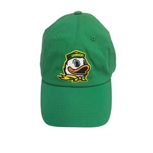 Oregon Ducks Hat OSFA Green Embroidered Mascot Adjustable Cap U of O Sporty NCAA